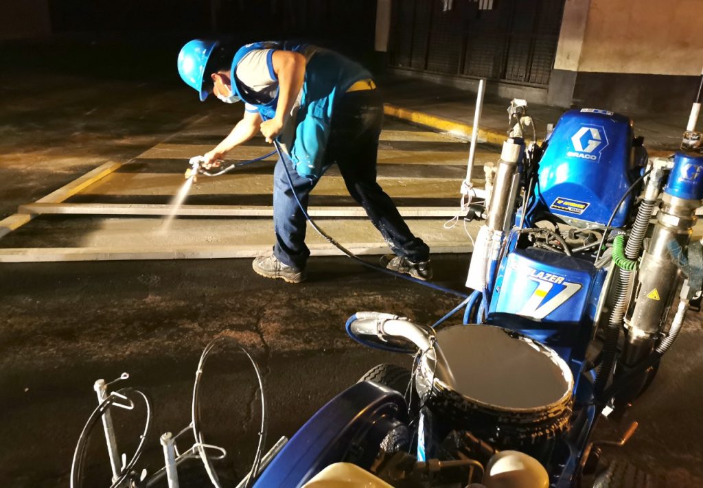 MML renueva señalización horizontal en tres intersecciones del Centro de Lima